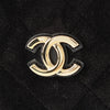 Chanel Quilted Velvet Coco Clutch With Chain Secondhand
