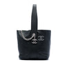 Chanel Small Perforated Calfskin Logo Eyelet Bucket Bag Secondhand