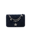 Chanel Quilted Suede Cocostellar Wallet on Chain Secondhand