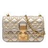 Dior Studded Metallic Lambskin DiorAddict Wallet on Chain Secondhand