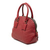 Burberry Small Heritage Grain Check Embossed Leather Orchard Bowling Bag Secondhand