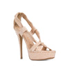 Burberry Light Pink Snakeskin High Sandals - '00s Second hand