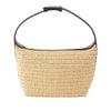 Bottega Veneta Mini Nappa Intrecciato Trimmed Raffia Wallace Handbag Secondhand