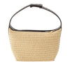 Bottega Veneta Mini Nappa Intrecciato Trimmed Raffia Wallace Handbag Secondhand