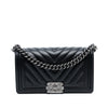 Chanel Old Medium Chevron Lambskin Boy Flap Secondhand