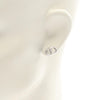 Secondhand Dior Stainless Steel CD Logo Earrings