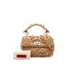 Valentino Medium Knit Roman Stud Satchel Secondhand