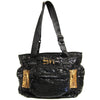 Sonia Rykiel Black and Gold Sequined Tote - 2000s Second hand