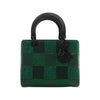 Dior Medium Crystal Embellished Calfskin Checkered Lady Dior Secondhand