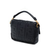 Fendi Mini Zucca Embossed Leather Baguette Satchel Secondhand