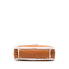 Miu Miu Large Shearling Trimmed Calfskin Logo Beau Shoulder Bag Secondhand
