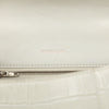 Balenciaga Small Croc Embossed Leather Hourglass Top Handle Bag Secondhand