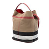 Burberry Medium Mega Check Canvas Ashby Bucket Bag Secondhand