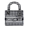 Dior Mini Embroidered Canvas Houndstooth Lady D Lite Secondhand