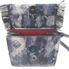 Christian Louboutin Nano Grained Calfskin Paloma Fringe Satchel Secondhand
