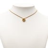 Secondhand Dior Gold Plated CD Logo Heart Pendant Necklace