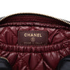 Chanel CC Quilted Lambskin Curvy Cosmetic Case Pouch Secondhand