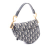 Dior Mini Oblique Canvas Saddle Bag Secondhand
