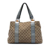 Gucci Medium GG Canvas Bamboo Libeccio Tote Secondhand