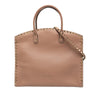Secondhand Valentino Leather Rockstud Dome Shopper Satchel