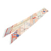 Hermès Brides et Gris Gris Silk Twilly Scarf Secondhand