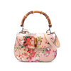 Gucci Medium Calfskin Blooms Bamboo Top Handle Bag Secondhand