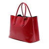 Prada Medium Saffiano Vernice Double Satchel Secondhand