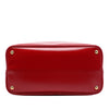 Prada Medium Saffiano Vernice Double Satchel Secondhand