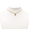 Secondhand Dior Gold Plated Logo Pendant Necklace