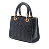 Dior Medium Ultra Matte Calfskin Cannage Embossed Lady Dior Secondhand