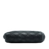 Chanel CC Quilted Lambskin Double Stitch Kiss Lock Clutch with Chain Secondhand