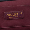 Chanel CC Quilted Lambskin Double Stitch Kiss Lock Clutch with Chain Secondhand