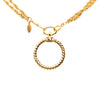 Chanel CC Gold Plated Double Chain Loupe Magnifying Glass Pendant Necklace Secondhand
