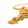 Chanel CC Gold Plated Double Chain Loupe Magnifying Glass Pendant Necklace Secondhand