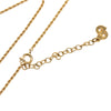 Secondhand Dior Gold Plated Strass CD Logo Oval Pendant Necklace