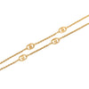 Dior Gold Plated CD Station Rope Chain Necklace Secondhand