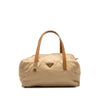 Prada Saffiano Trimmed Tessuto Boston Bag Secondhand