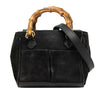 Gucci Mini Suede Bamboo Satchel Secondhand