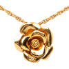 Chanel CC Gold Plated Camellia Pendant Necklace Secondhand