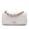 Chanel Large Quilted Lambskin Twist Chain Enamel CC Flap Secondhand