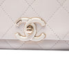 Chanel Large Quilted Lambskin Twist Chain Enamel CC Flap Secondhand