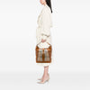 Burberry Haymarket Check Coated Canvas and Calfskin Bucket Bag Secondhand