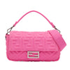 Fendi Medium Embossed Lycra Baguette Satchel Secondhand