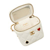 Chanel Mini Quilted Caviar Enamel Coco Casino Vanity Case With Chain Secondhand