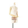 Secondhand Celine Triomphe Embroidered Canvas Clutch On Chain