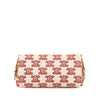 Secondhand Celine Triomphe Embroidered Canvas Clutch On Chain
