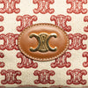 Secondhand Celine Triomphe Embroidered Canvas Clutch On Chain