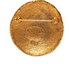 Secondhand Chanel CC Gold Plated Woven Round Brooch