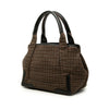Balenciaga Wool Houndstooth Navy Cabas Tote S Secondhand