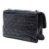 Chanel Quilted Aged Calfskin Logo Accordion Flap Secondhand